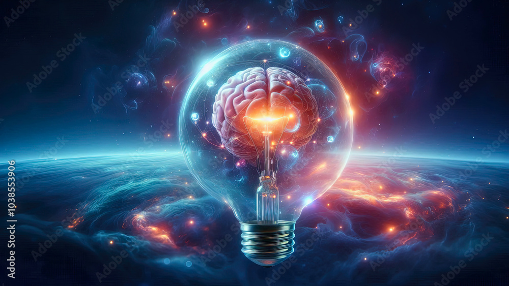The Power of the Human Mind: A Cosmic Light Bulb Illuminates the Universe The Power of the Human Mind: A Cosmic Light Bulb Illuminates the Universe