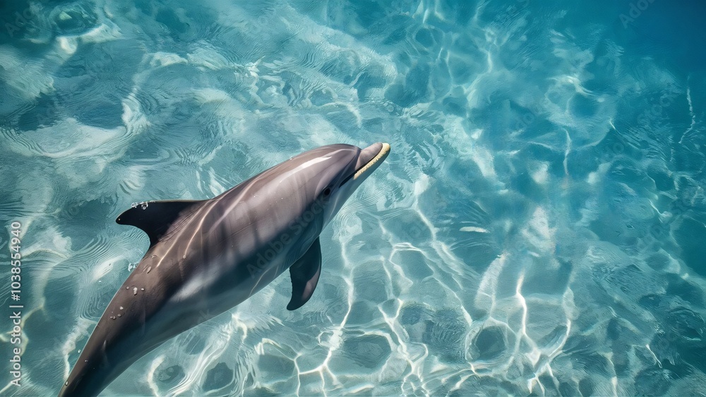 Obraz premium Dolphin Banner Template