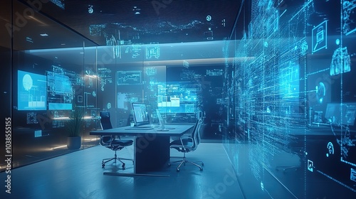 A virtual workspace with integrated disaster recovery protocols.