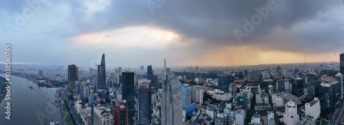 Cloudy sky of Ho Ch Minh city