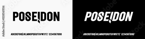 Modern Bold Font. Typography urban style alphabet fonts for fashion, sport, technology, digital, movie, logo design, vector illustration, 