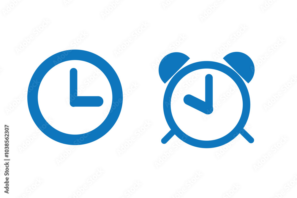 Clock icon design logo Clock icon design logo