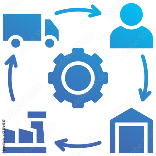 Supply Chain Icon