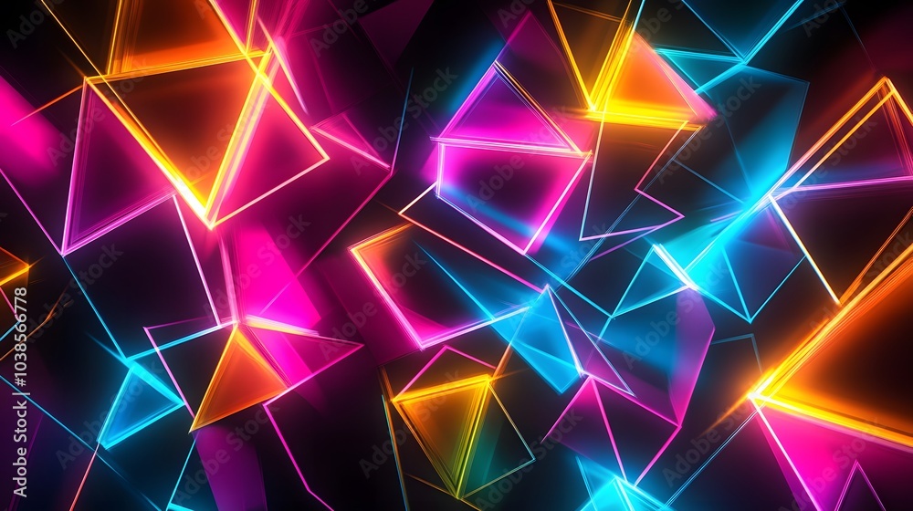 Abstract Neon Geometry Abstract Neon Geometry