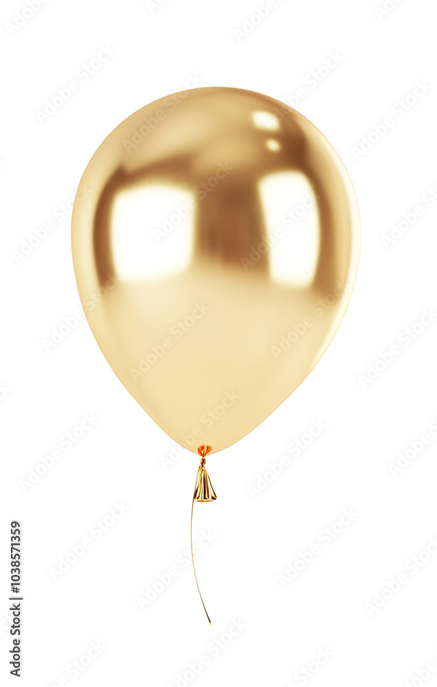 shiny gold party balloons isolated on white background shiny gold party balloons isolated on white background