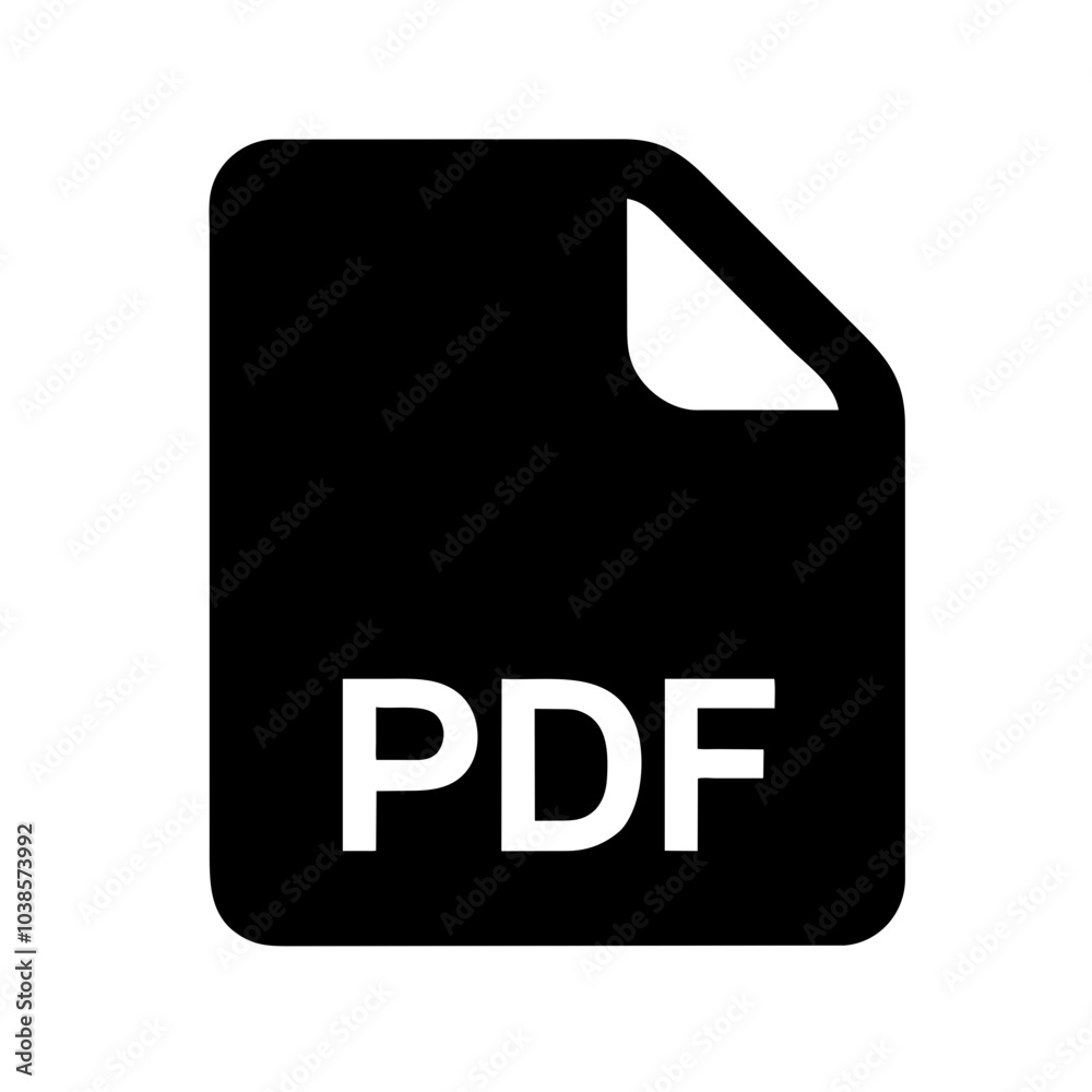 Icon symbolizing Portable Document Format files Icon symbolizing Portable Document Format files