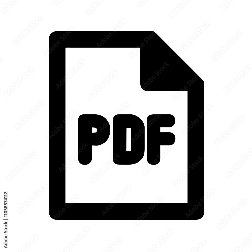 Icon symbolizing Portable Document Format files Icon symbolizing Portable Document Format files