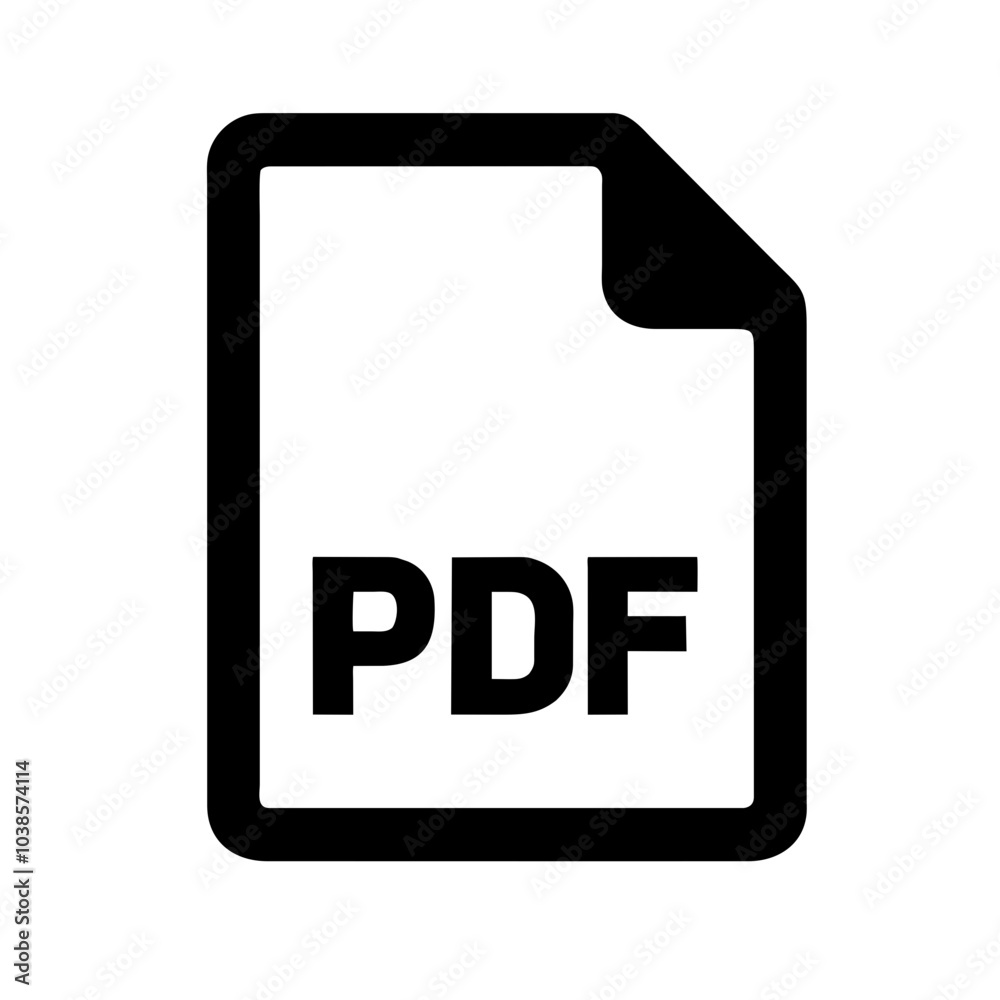 Icon symbolizing Portable Document Format files Icon symbolizing Portable Document Format files