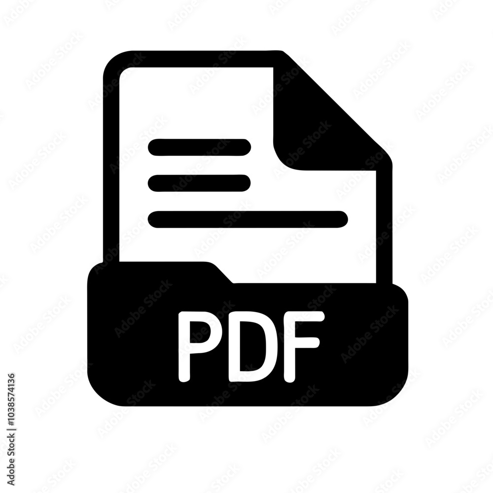 Icon symbolizing Portable Document Format files Icon symbolizing Portable Document Format files