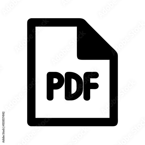 Icon symbolizing Portable Document Format files