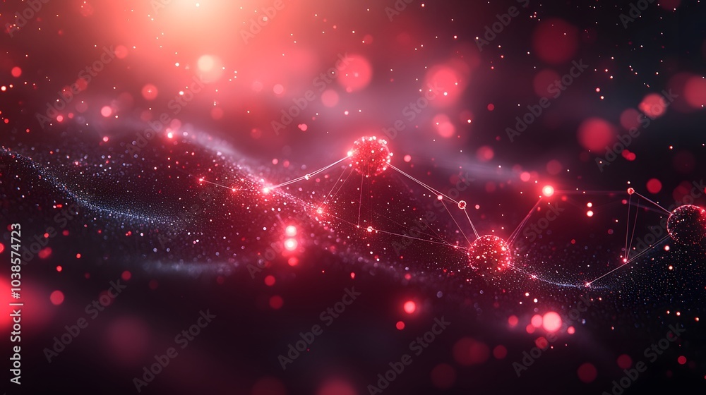Abstract Red Network Abstract Red Network