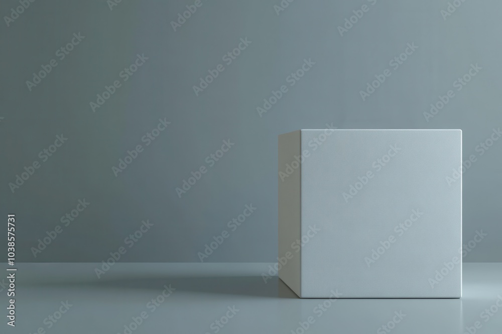 Blank white template shown against a neutral gray background, perfect for presenting your creative concepts Blank white template shown against a neutral gray background, perfect for presenting your creative concepts
