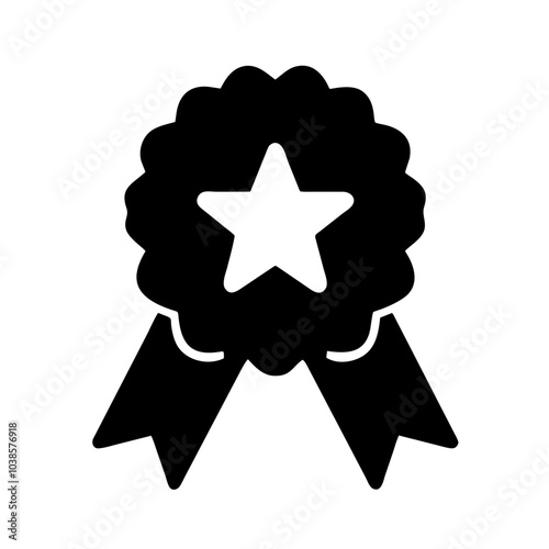 Symbol indicating product or service excellence