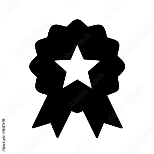 Symbol indicating product or service excellence