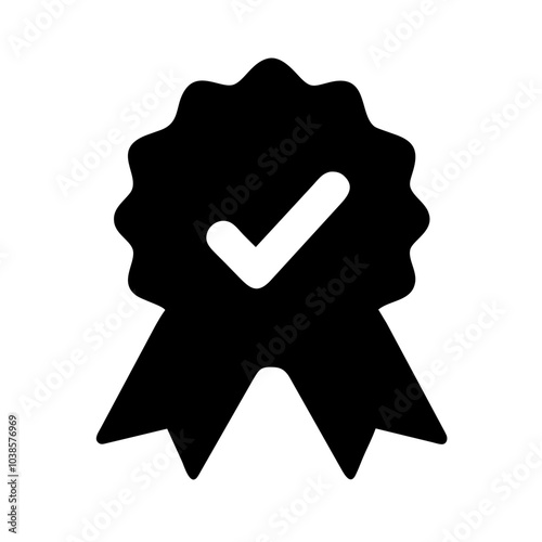 Symbol indicating product or service excellence