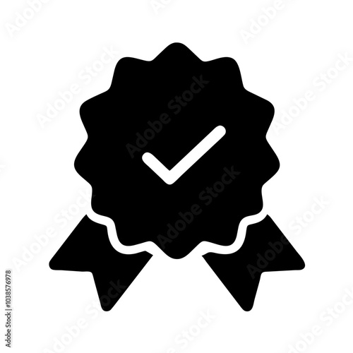 Symbol indicating product or service excellence