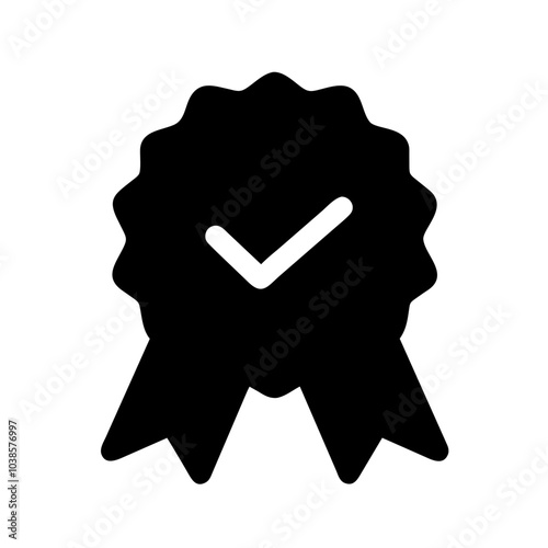 Symbol indicating product or service excellence