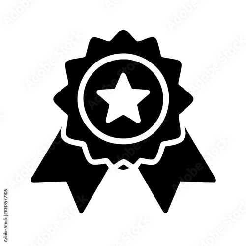 Symbol indicating product or service excellence
