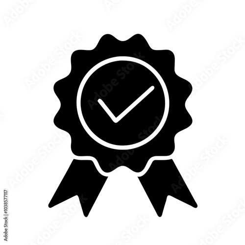 Symbol indicating product or service excellence