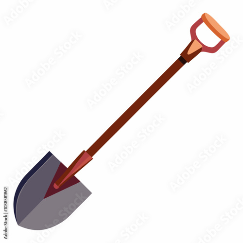 shovel isolated on white