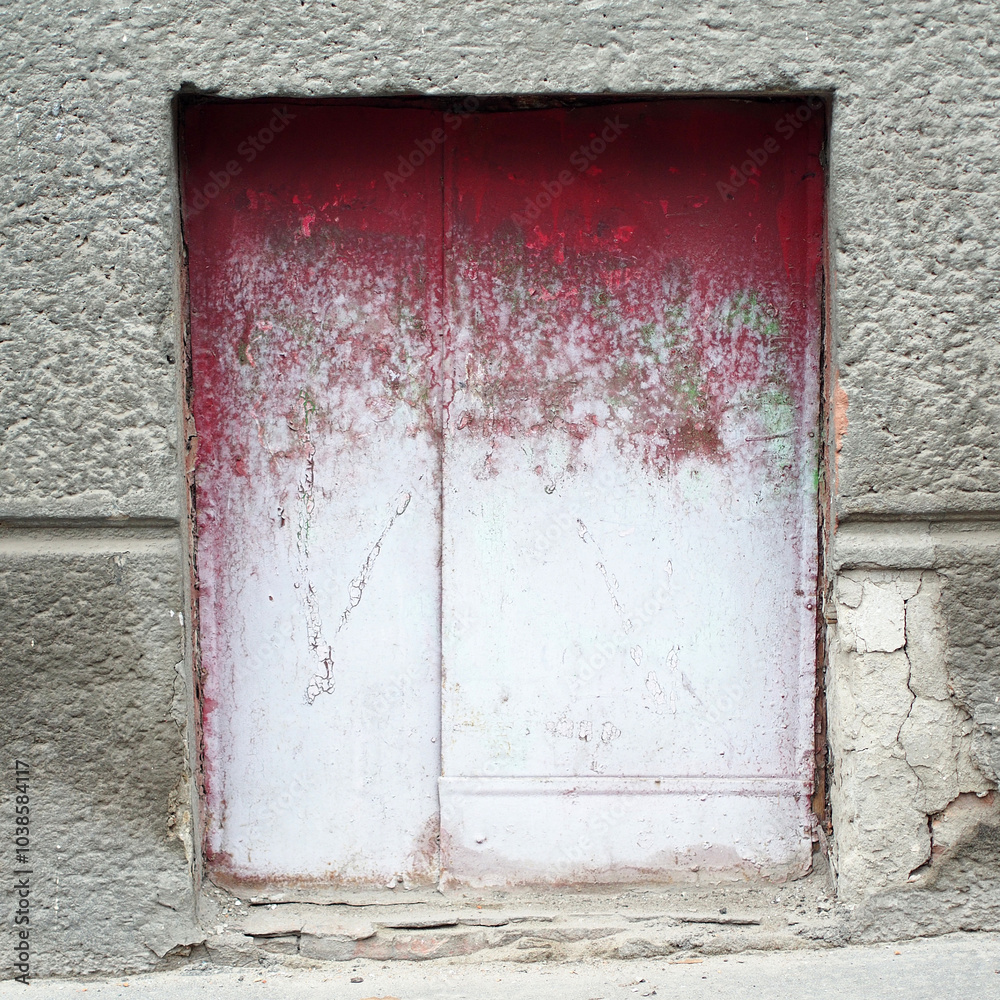 Naklejka premium Old rusty background, texture, staircase steps concrete industrial multi-colored photo. movement is life.Speed ​​motion blur background