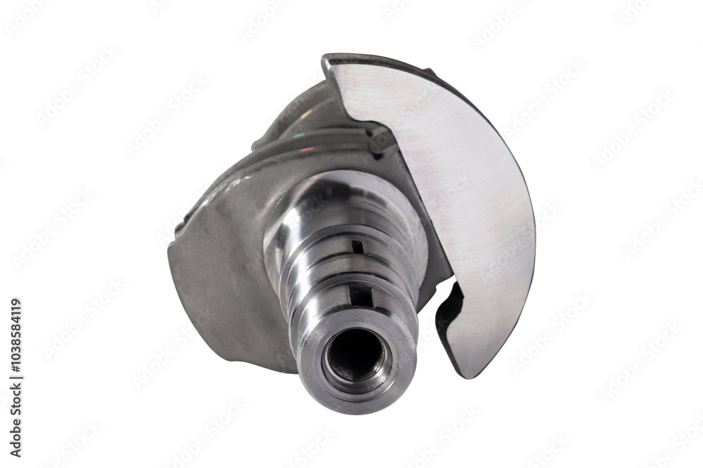 Engine Crankshaft on a white background Engine Crankshaft on a white background