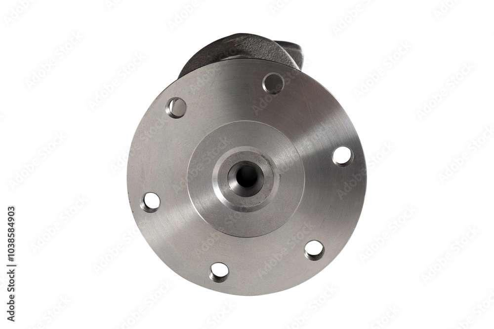 Engine Crankshaft on a white background Engine Crankshaft on a white background