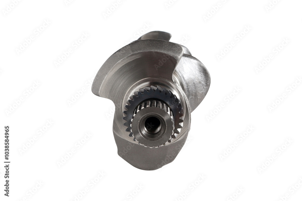 Engine Crankshaft on a white background
