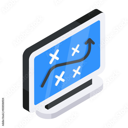 Premium download icon of online strategy 

