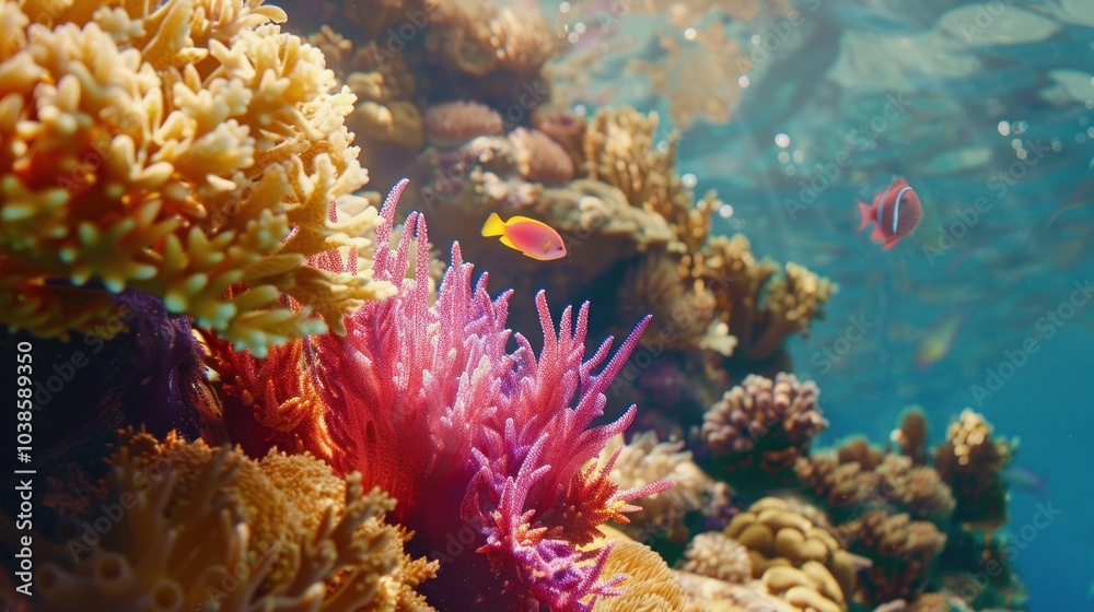 Fototapeta premium Colorful Coral Reef Underwater