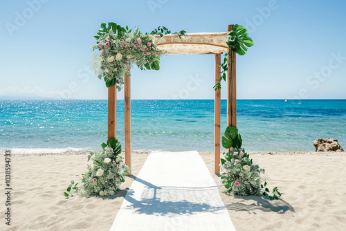 beach with trees