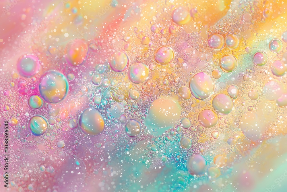 Colorful abstract bubbles on a soft pastel background. Colorful abstract bubbles on a soft pastel background.