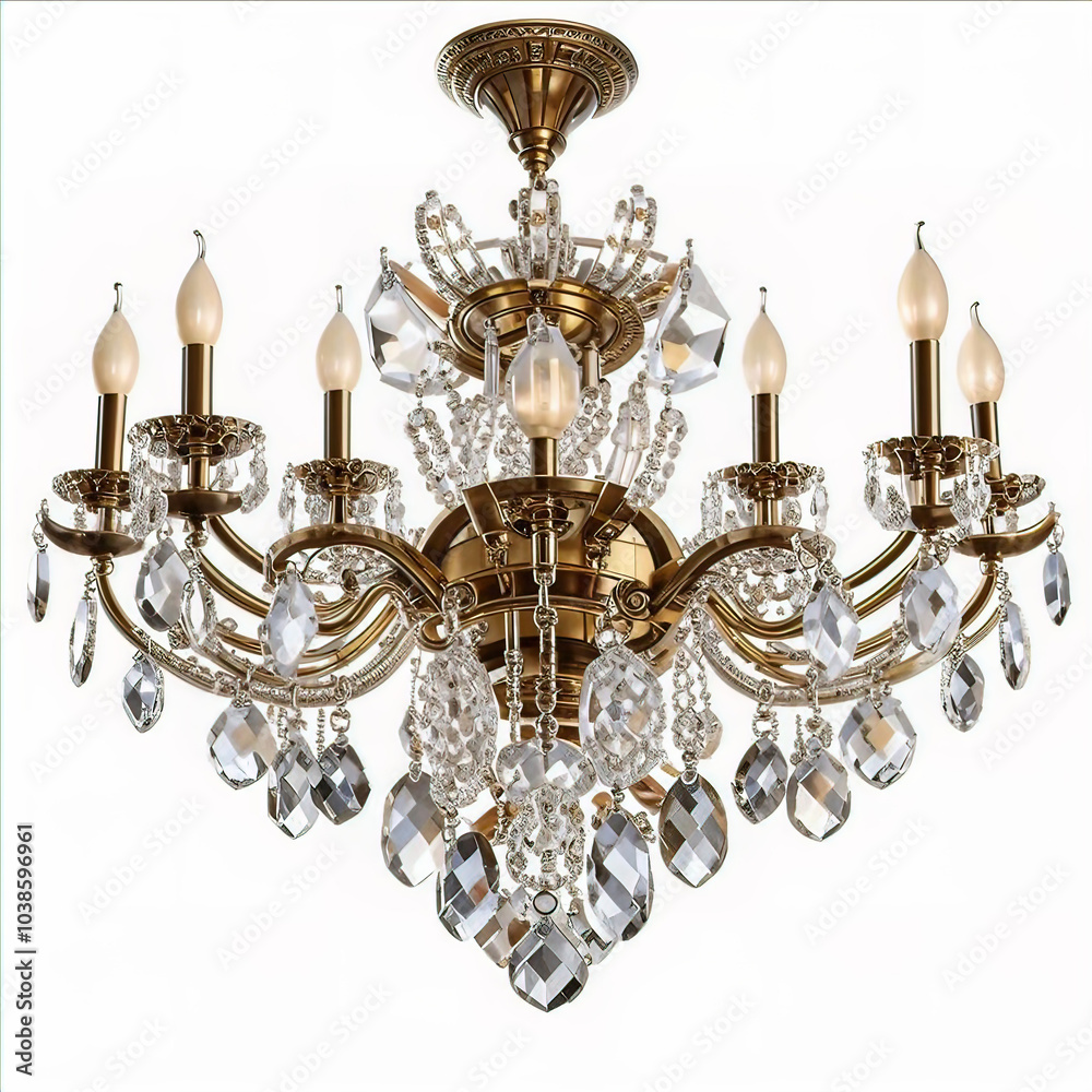 crystal chandelier isolated on white background crystal chandelier isolated on white background