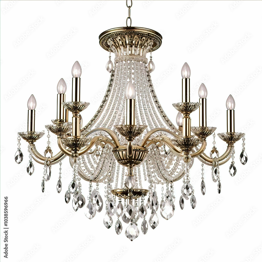 crystal chandelier isolated on white background crystal chandelier isolated on white background