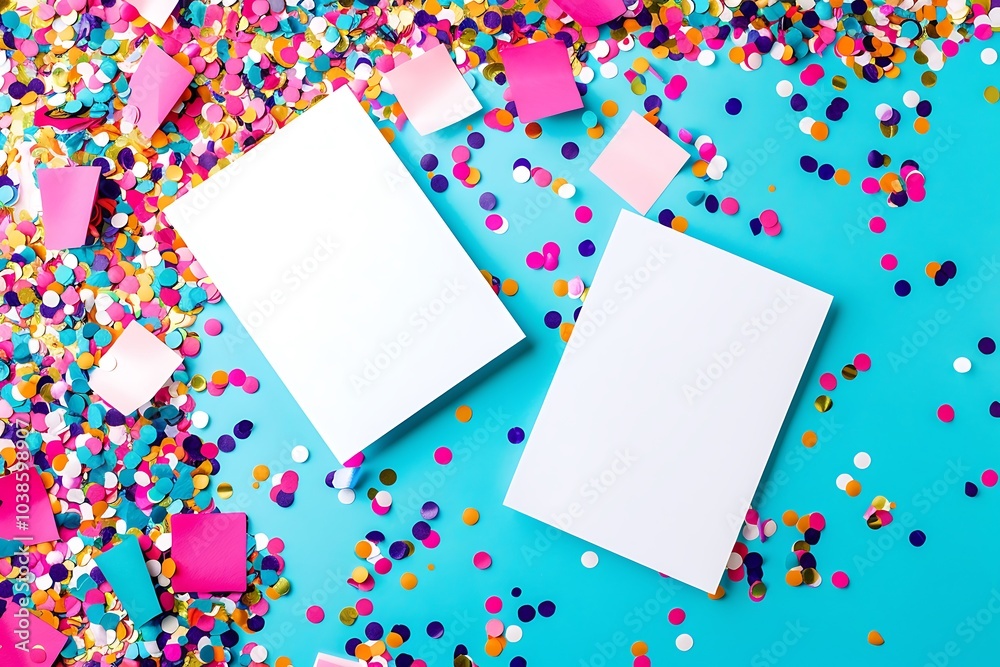 white blank paper with pinky blue background white blank paper with pinky blue background