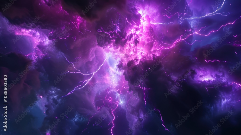 Purple Lightning Storm Purple Lightning Storm