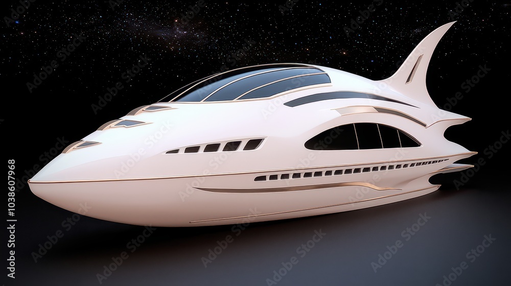Obraz premium Futuristic Spaceship Design