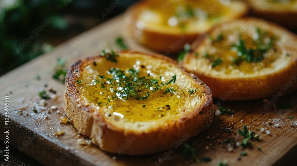 Toasted Bread with Olive Oil and Herbs Toasted Bread with Olive Oil and Herbs