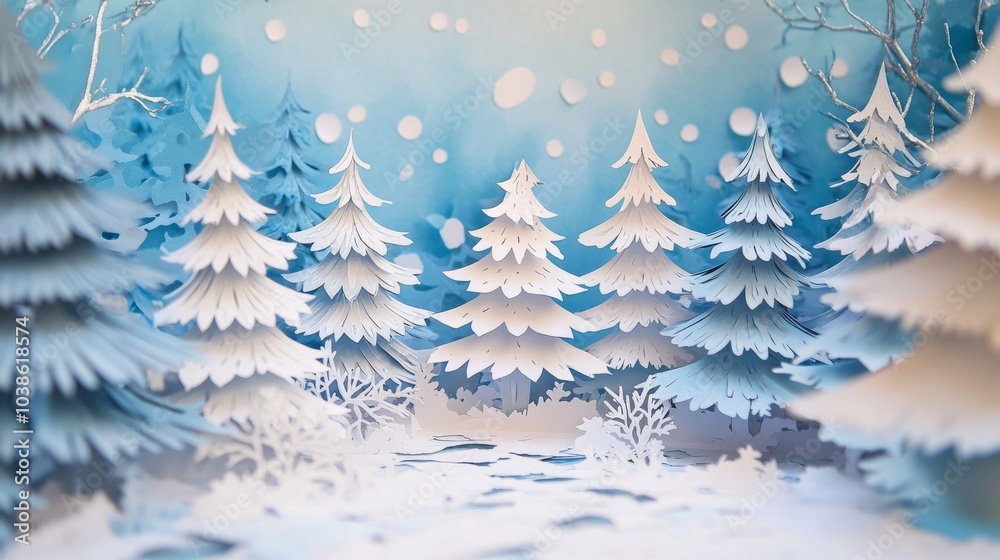 This design uses layers of cut paper to create a background for cards. It's perfect for Christmas and New Year celebrations. This design uses layers of cut paper to create a background for cards. It's perfect for Christmas and New Year celebrations.