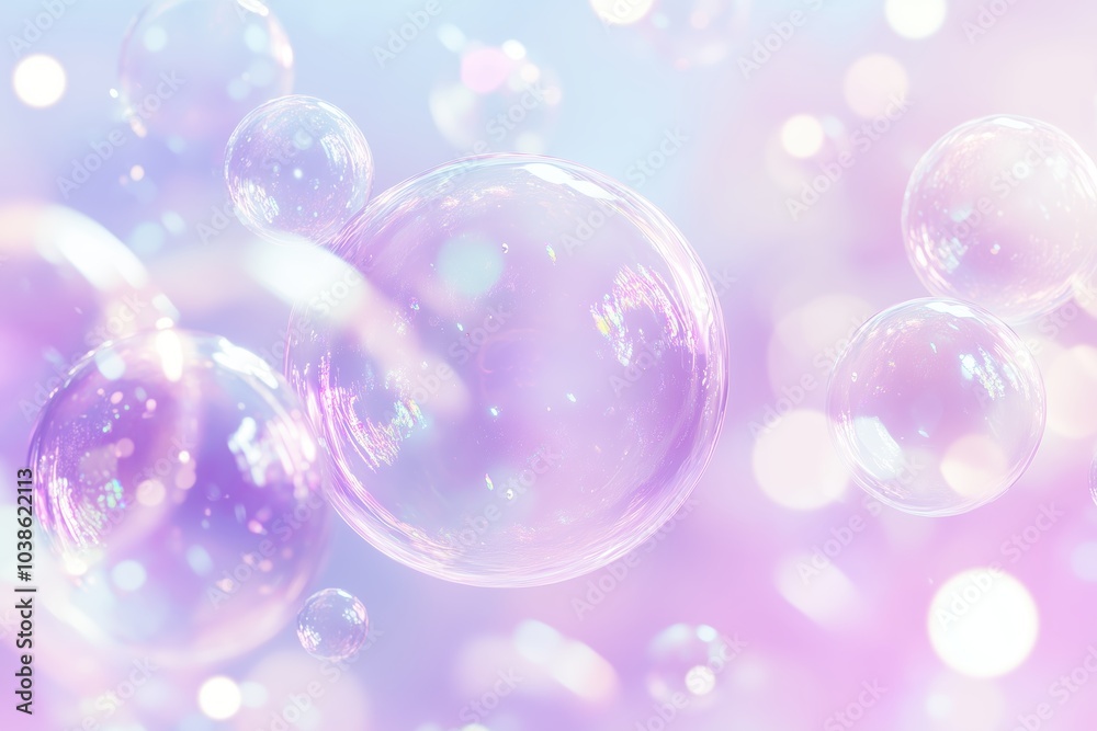 Magical Soap Bubbles: Pastel Light Play Magical Soap Bubbles: Pastel Light Play
