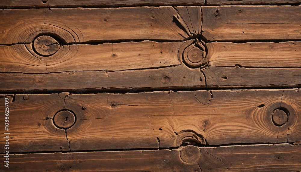 A close-up image of a wooden wall with a rich, dark brown hue, featuring horizontal wooden planks with visible knots and holes A close-up image of a wooden wall with a rich, dark brown hue, featuring horizontal wooden planks with visible knots and holes