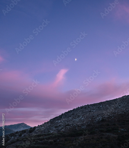 Sunset during the Moonlight