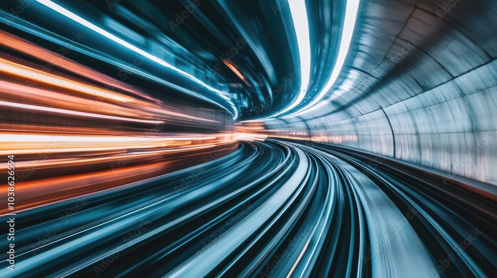 Abstract Motion in Urban Subway Tunnel Abstract Motion in Urban Subway Tunnel