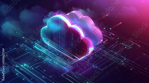 Cloud computing network with server data storage.