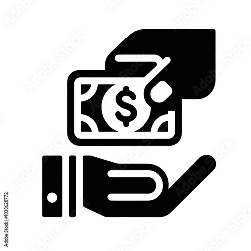 Illustration of A Hand Giving Money