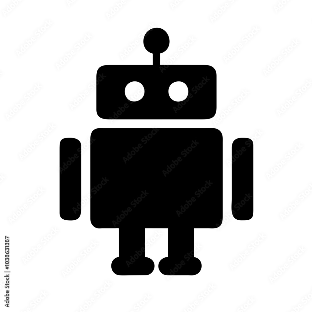 Icon symbolizing artificial intelligence and automation Icon symbolizing artificial intelligence and automation