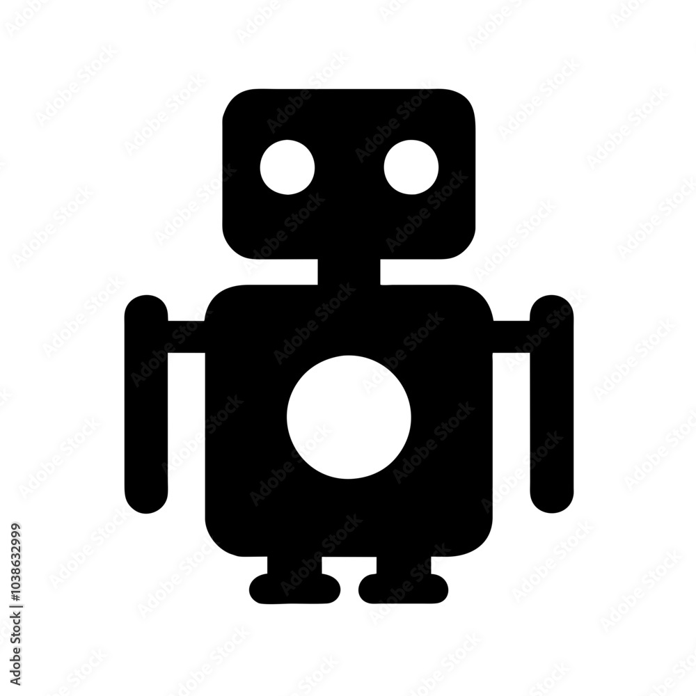 Fototapeta premium Icon symbolizing artificial intelligence and automation