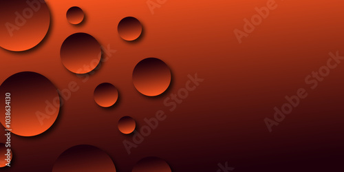 Modern abstract gradian background with transparent layers circle shape with shadow. Light Red vector layout with circle shapes. Abstract illustration with colorful spots in nature style. 