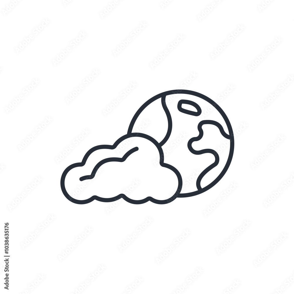 atmosphere icon. vector.Editable stroke.linear style sign for use web design,logo.Symbol illustration. atmosphere icon. vector.Editable stroke.linear style sign for use web design,logo.Symbol illustration.