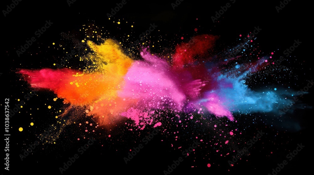 Fototapeta premium Abstract Color Explosion